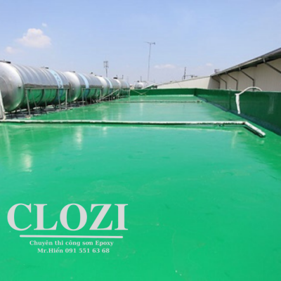 Sử dụng sơn chống thấm polyurethane trên sàn mái bê tông hiệu quả