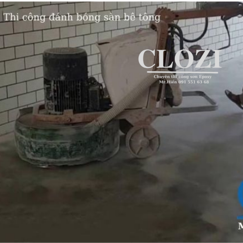 Quy trình thi công đánh bóng sàn bê tông